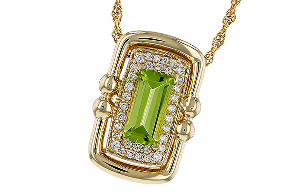 M275-17393: NECKLACE .72 PERIDOT .84 TGW (8x4MM PER)