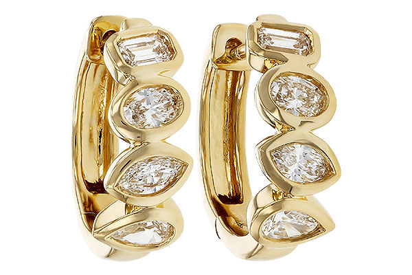 M276-00093: EARRINGS .68 TW FANCY CUT DIAS